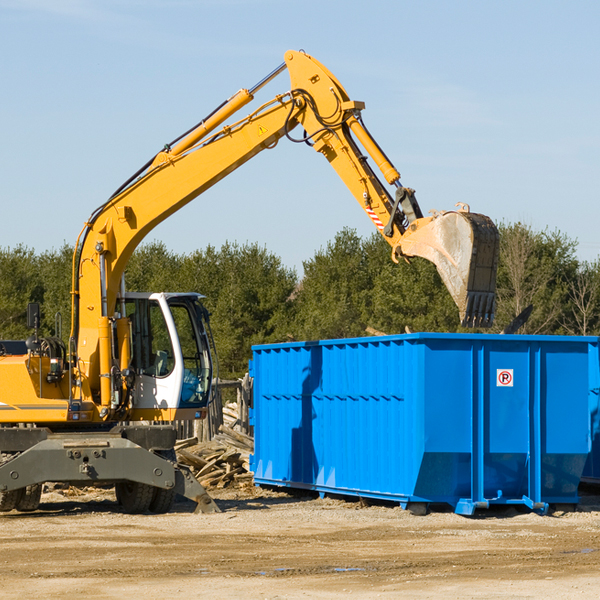 can i choose the location where the residential dumpster will be placed in Manchaug